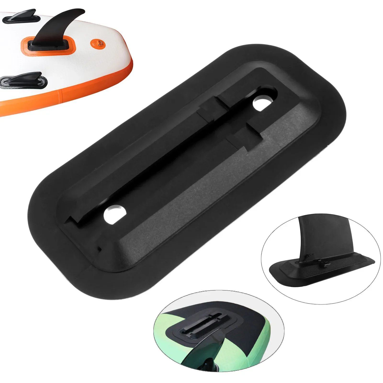 Fishing Kayak Sit On Top - 滑り止めPVCスライドベース,サーフボード,パドル,手漕ぎボート用,1個