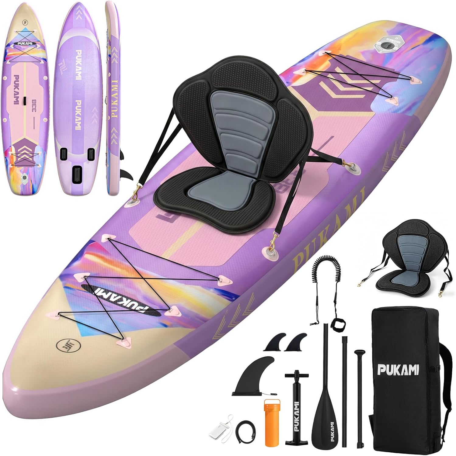 Fishing Kayak Inflatable - エクストラワイドインフレータブルスタンドアップパドルボード、11'1