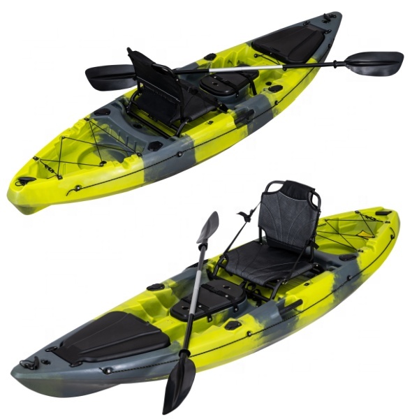 Fishing Kayak Sit On Top - 2.9メートルプラスチックカヤックフィッシングカヤックボート（アクセサリー付き）一人乗り