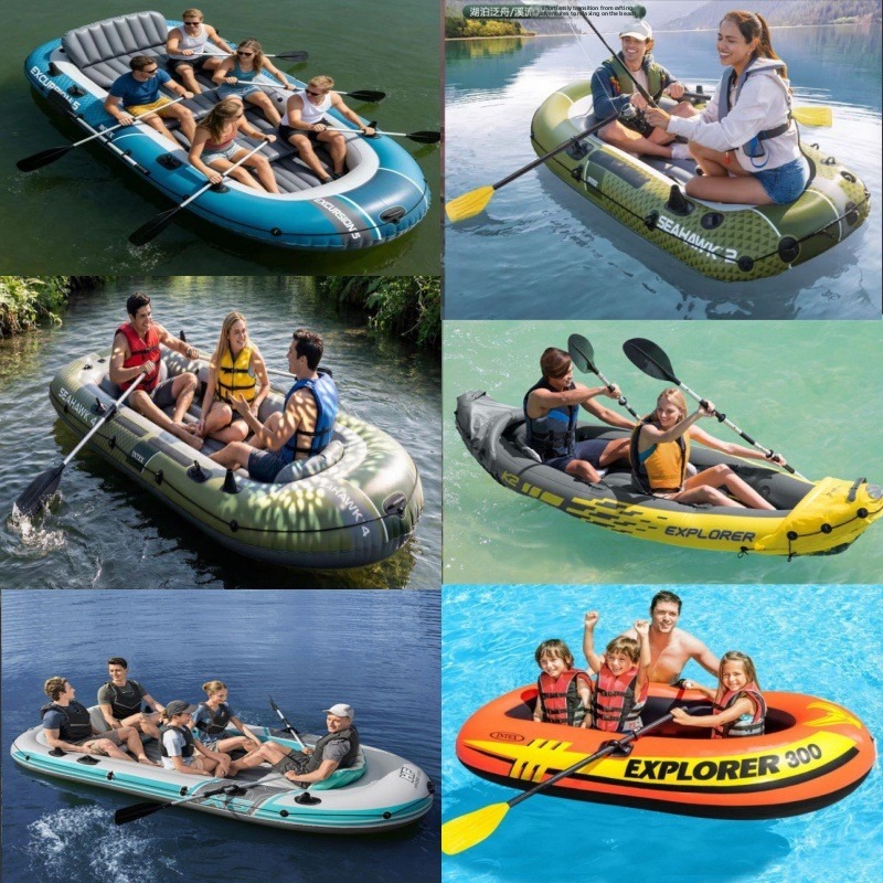 頑丈なインフレータブルカヤックフィッシングボート、折りたたみ - Fishing Kayak Inflatable のレビューと価格