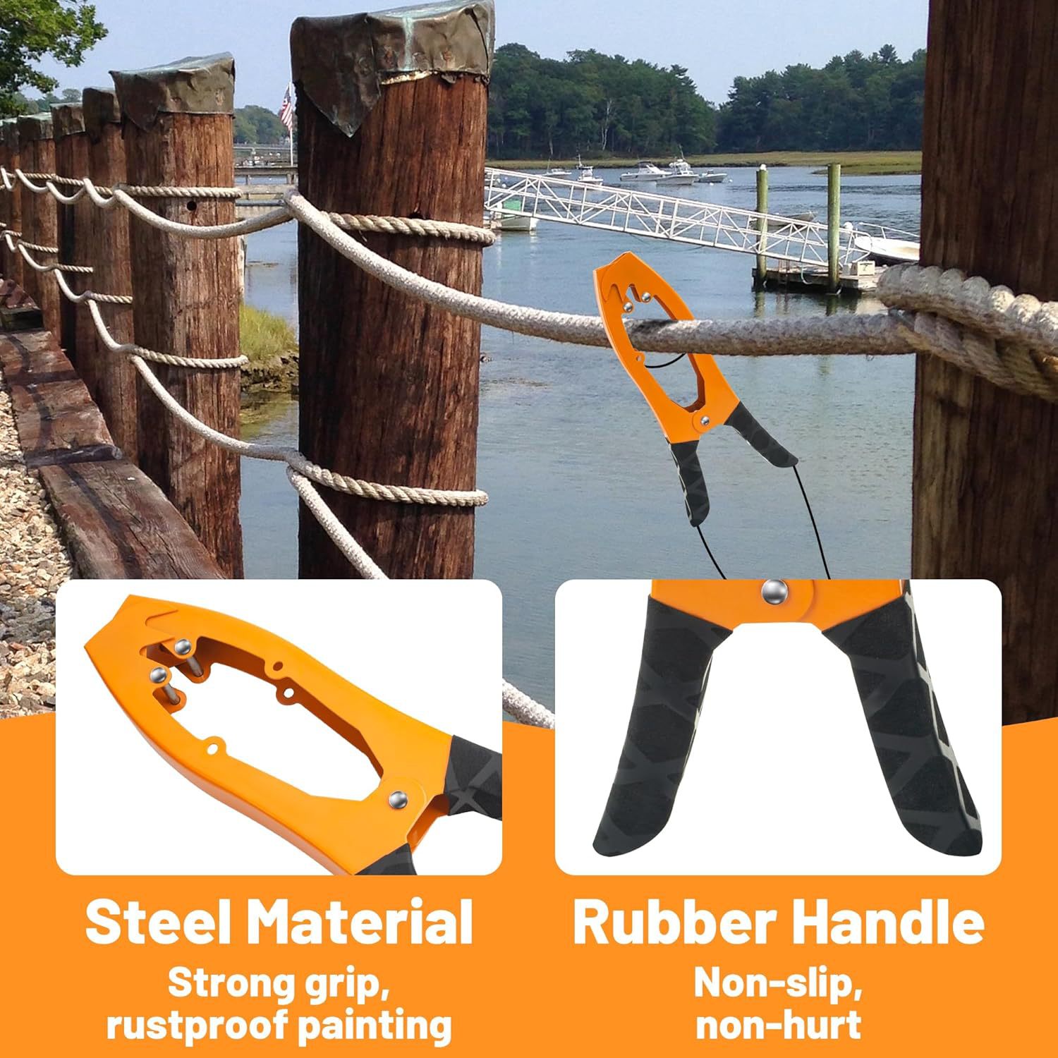 1Pc カヤックアンカーグリップ 16.4フィートパラコード - Fishing Kayak Anchor のレビューと価格