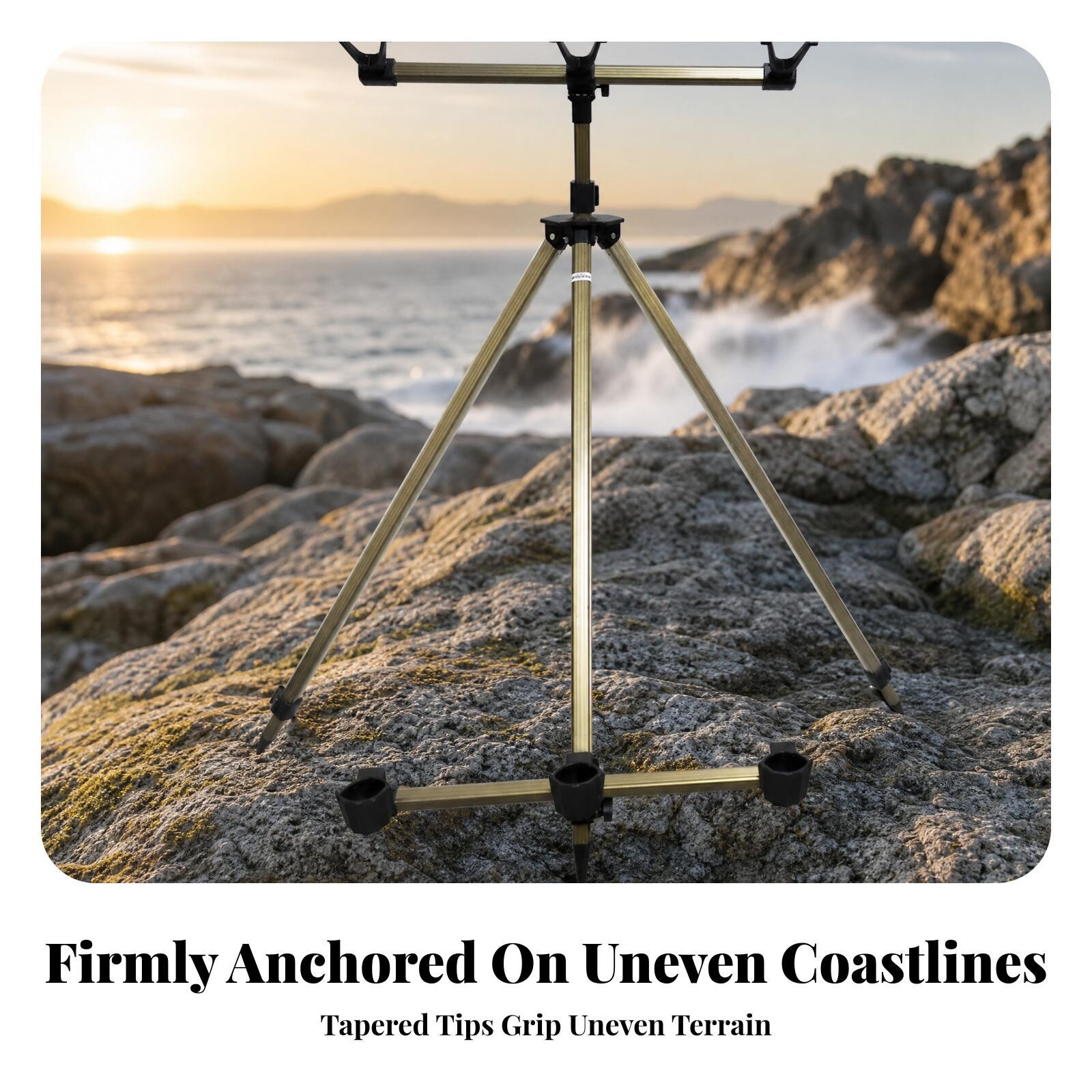 持ち運び可能な釣り竿スタンド。3つのクレードル（固定台）と折 - Fishing Kayak Rod Holder のレビューと価格