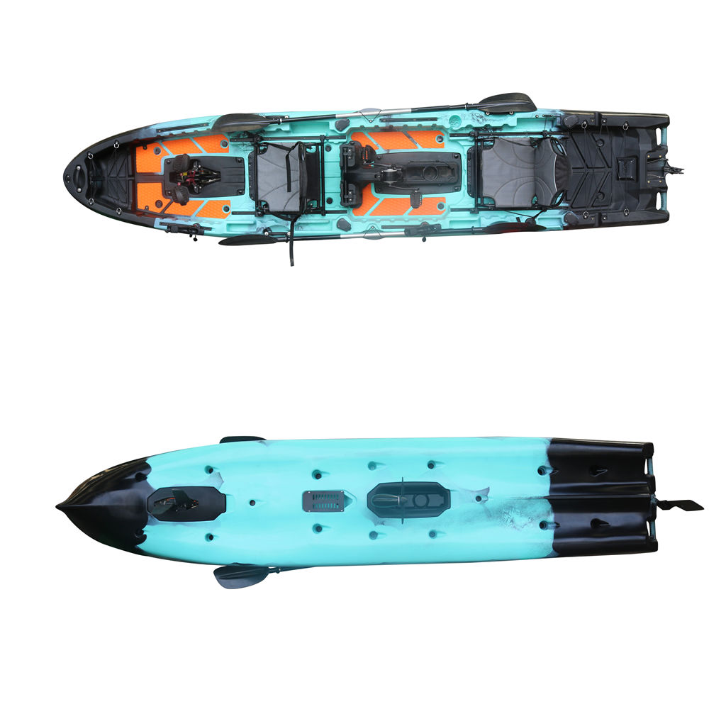 新入荷 14フィート 2人乗りペダルカヤック 4.2m 電動 - Fishing Kayak Pedal Drive のレビューと価格