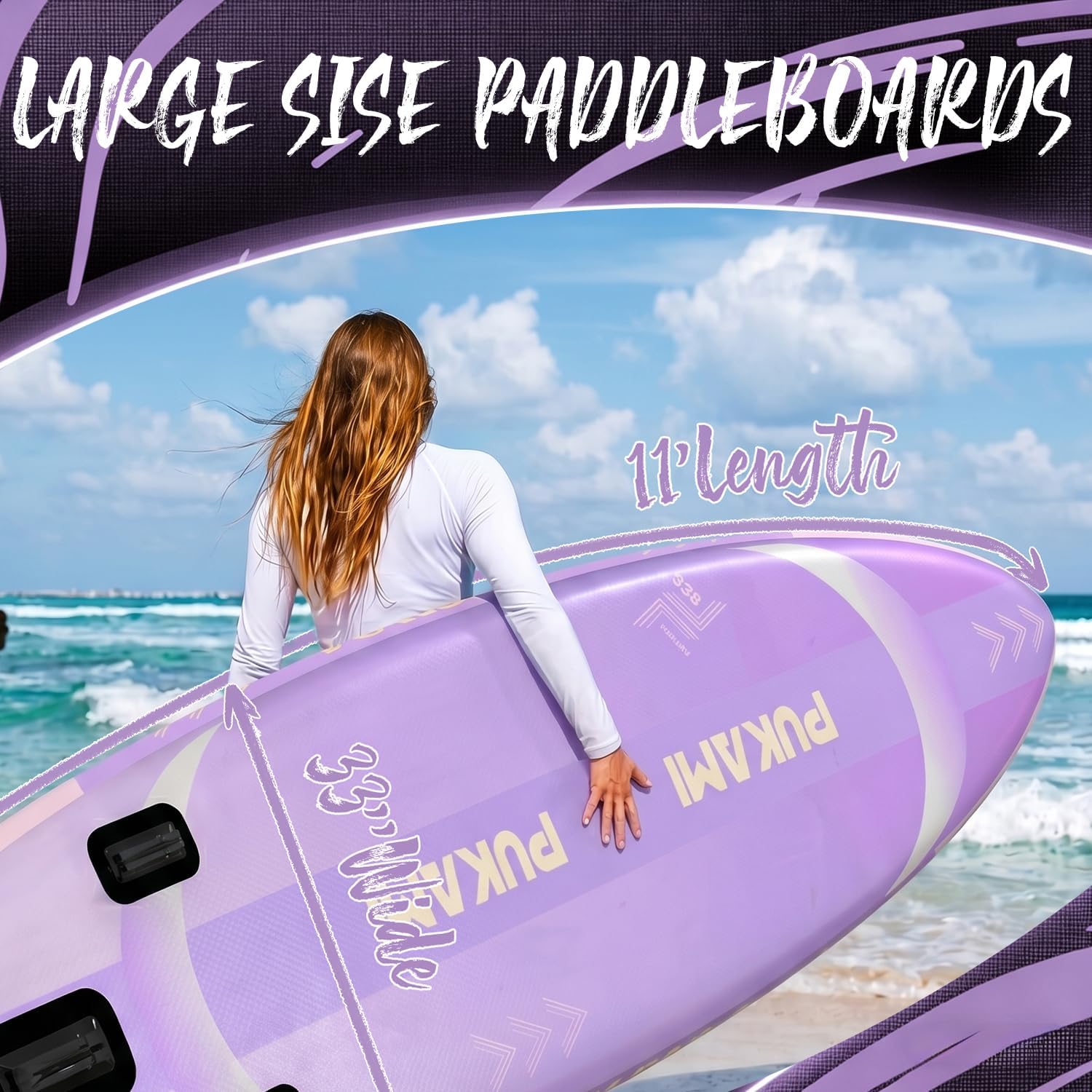 エクストラワイドインフレータブルスタンドアップパドルボード、 - Fishing Kayak Inflatable のレビューと価格